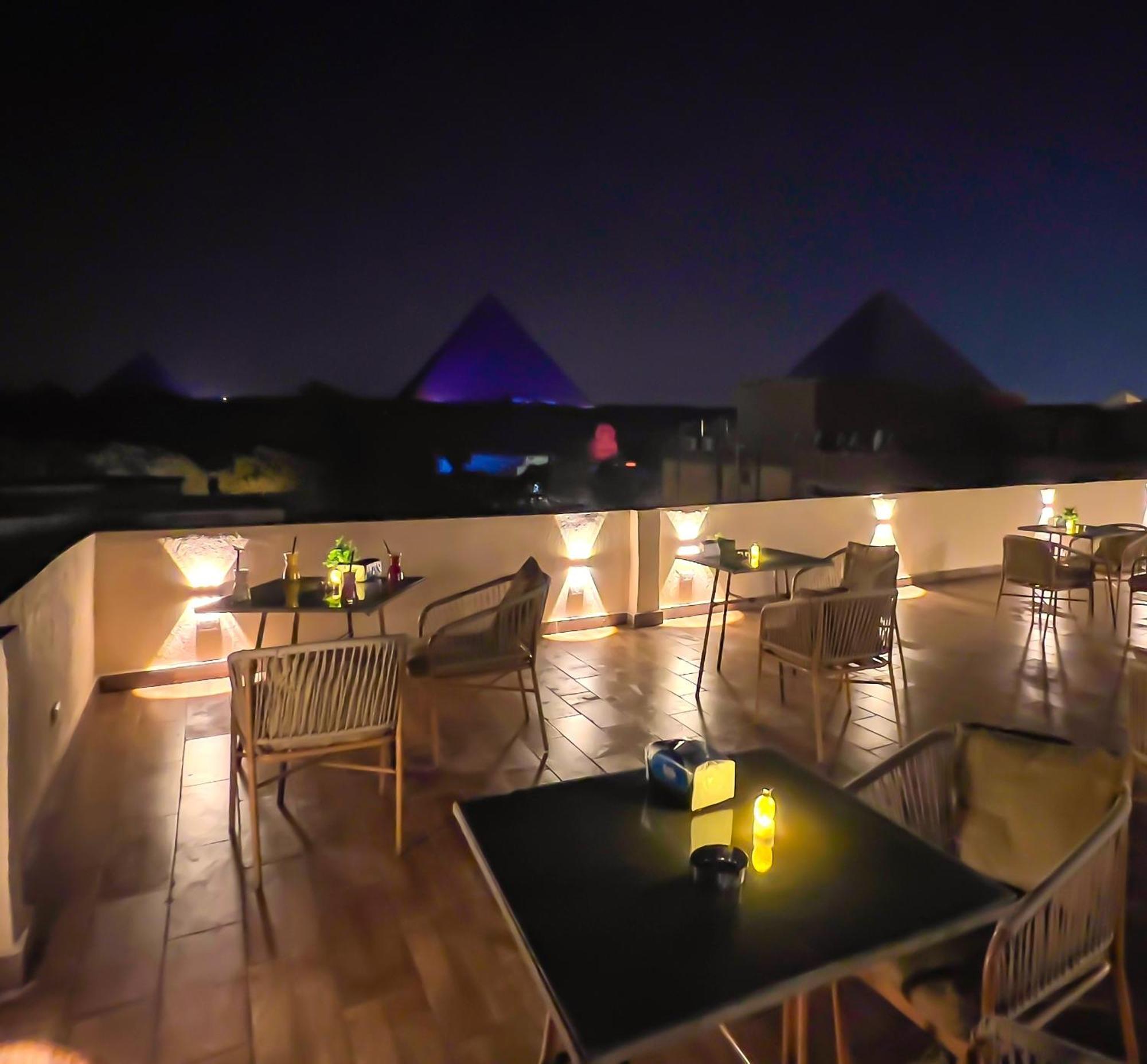 Giza Pyramids Inn Kafret el-Gabal Exteriör bild